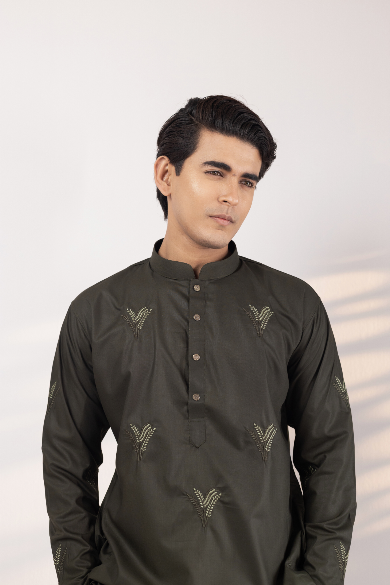 Ayaan Collection By Cottonoid- Deep Olive