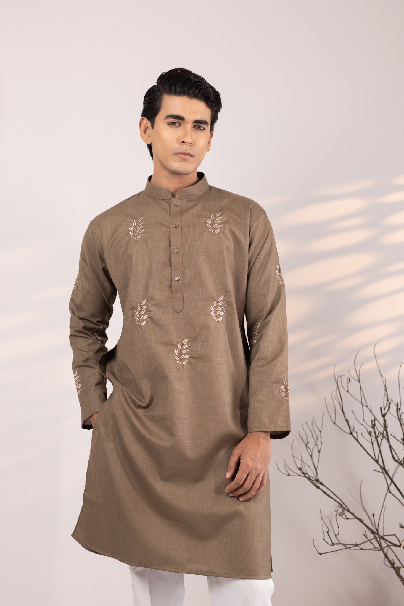 Ayaan Collection By Cottonoid- Taupe