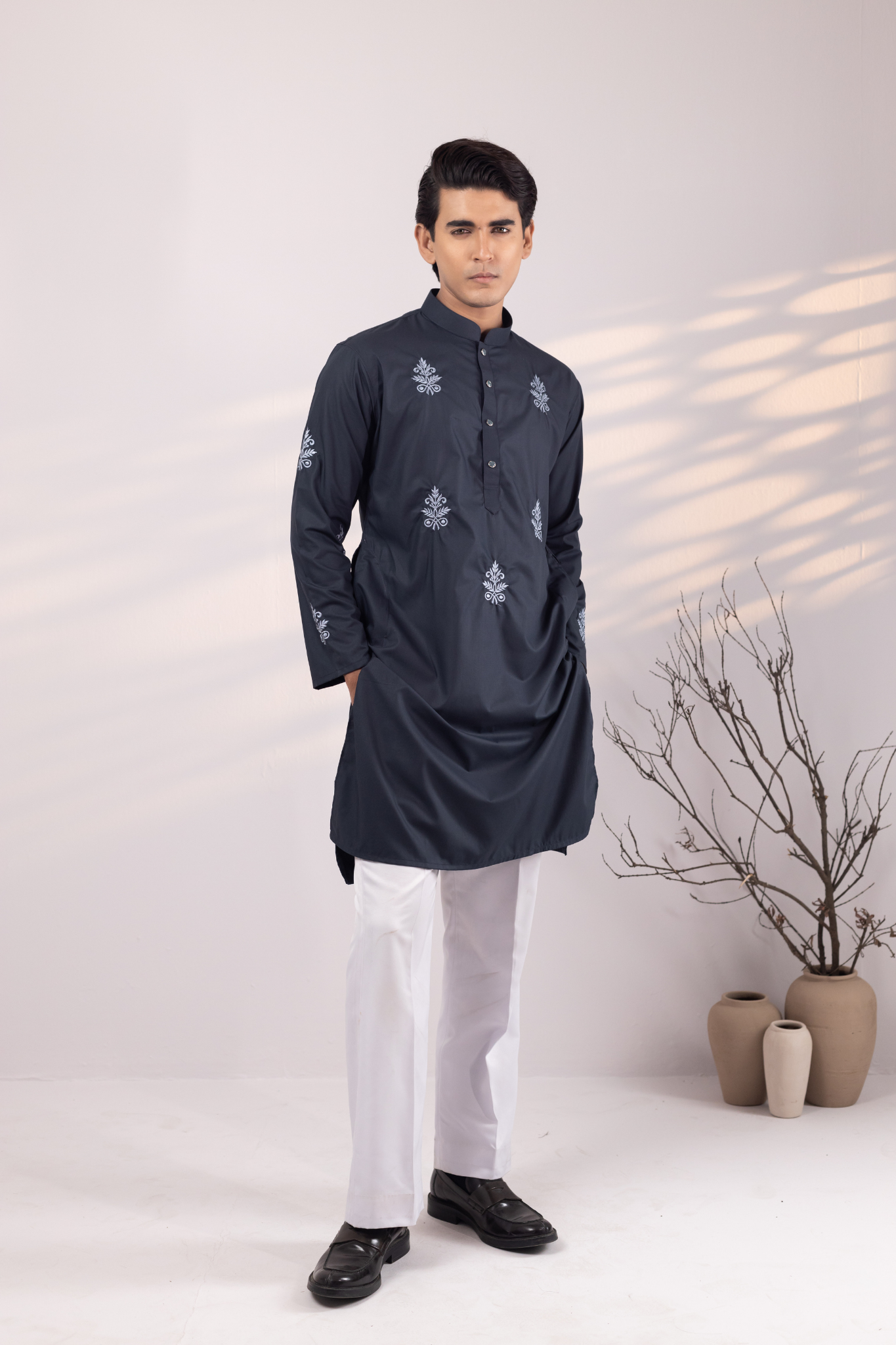 Ayaan Collection By Cottonoid- Velvet Indigo
