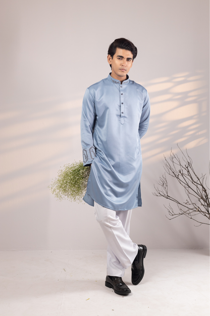 Ayaan Collection By Cottonoid- Sky Blue