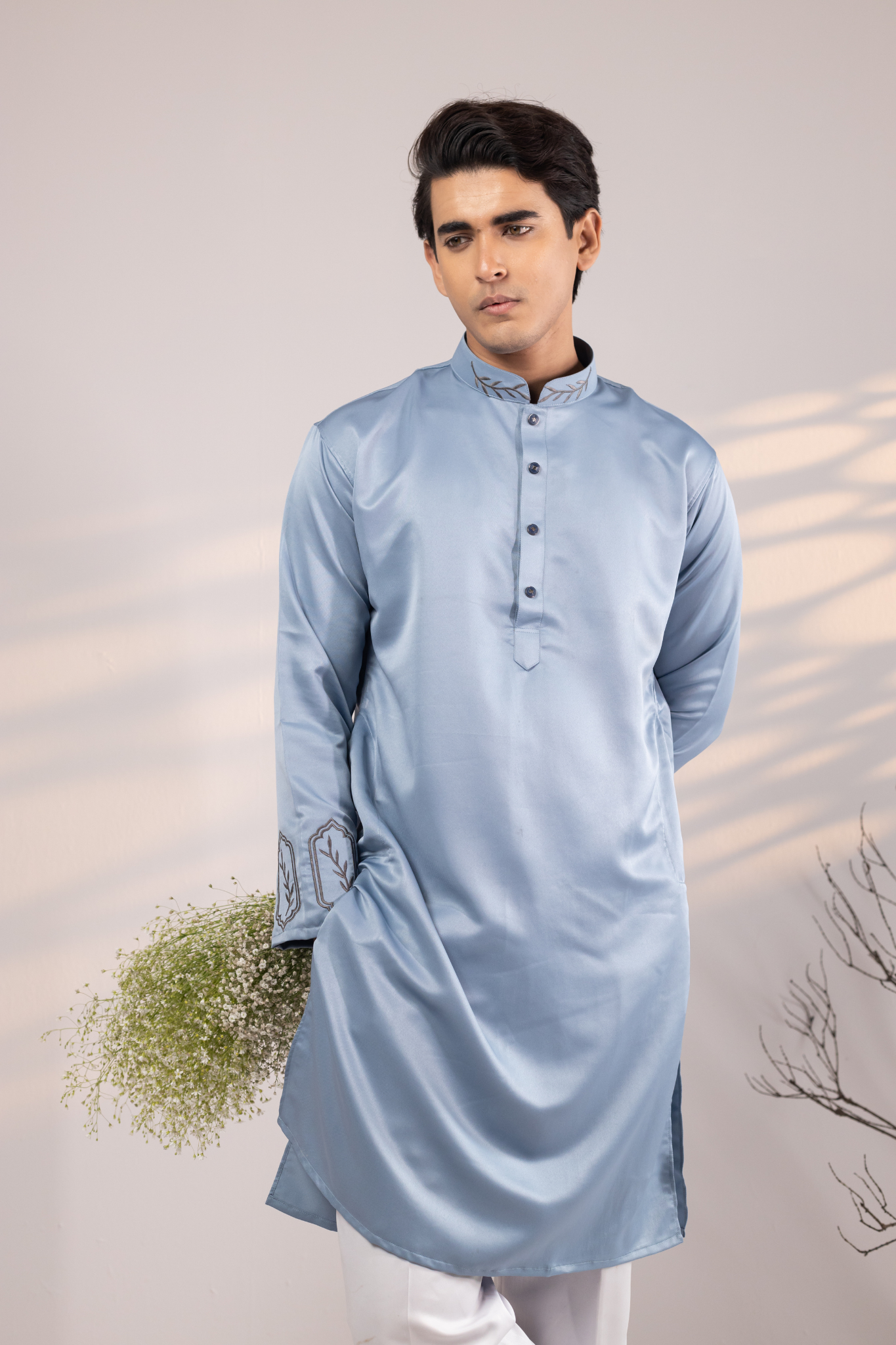 Ayaan Collection By Cottonoid- Sky Blue