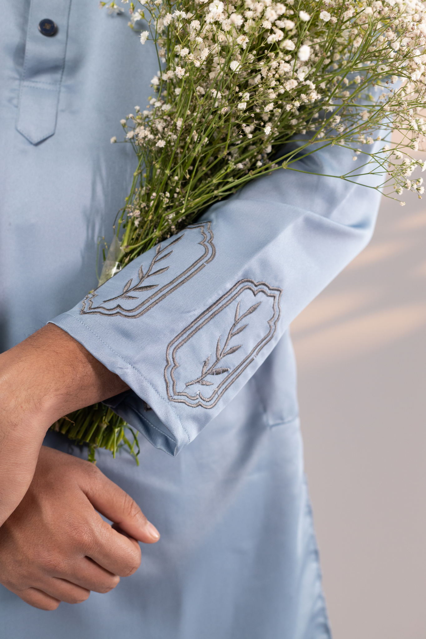 Ayaan Collection By Cottonoid- Sky Blue