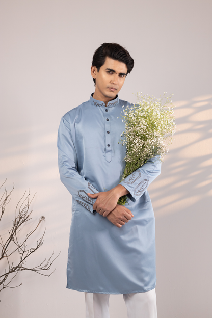 Ayaan Collection By Cottonoid- Sky Blue