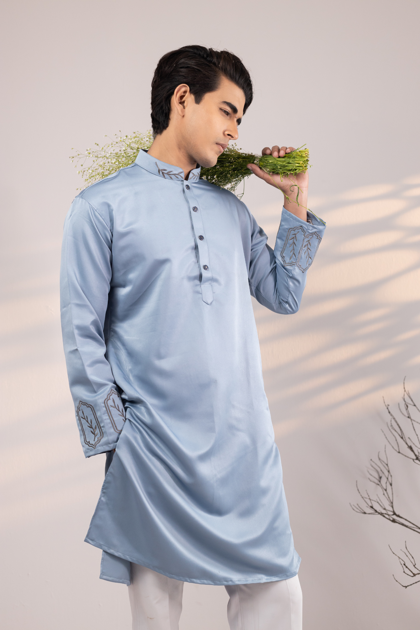 Ayaan Collection By Cottonoid- Sky Blue