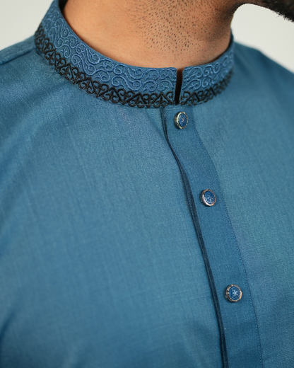 Ruqayyah Collection By Cottonoid-Muted Blue