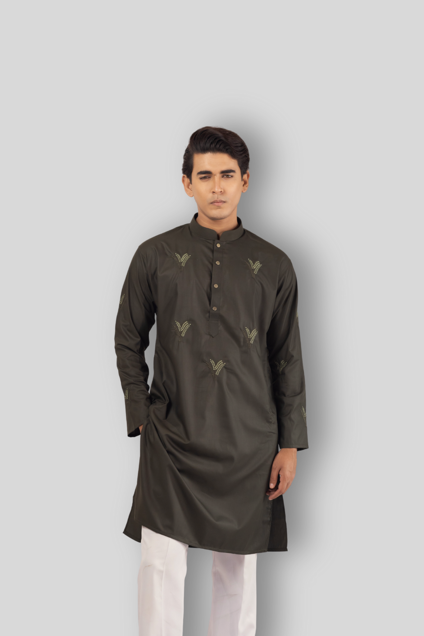 Ayaan Collection By Cottonoid- Deep Olive